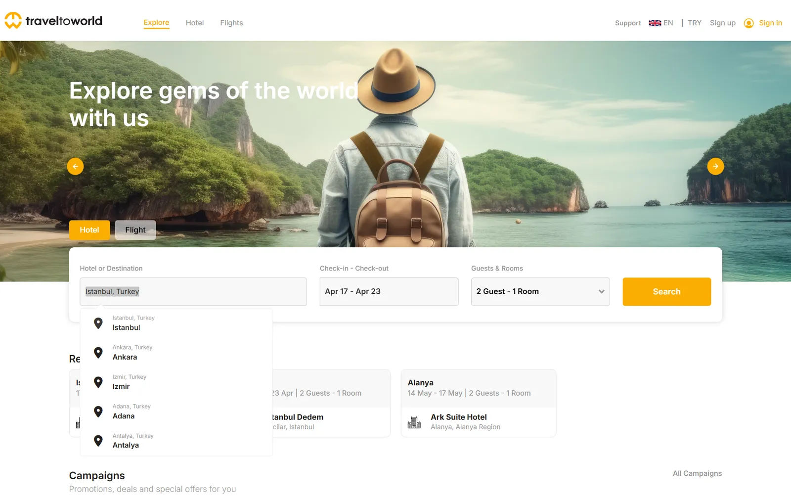 Hotel Booking Software